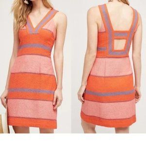 NWT Anthropologie HD In Paris Striped Open Back Dress